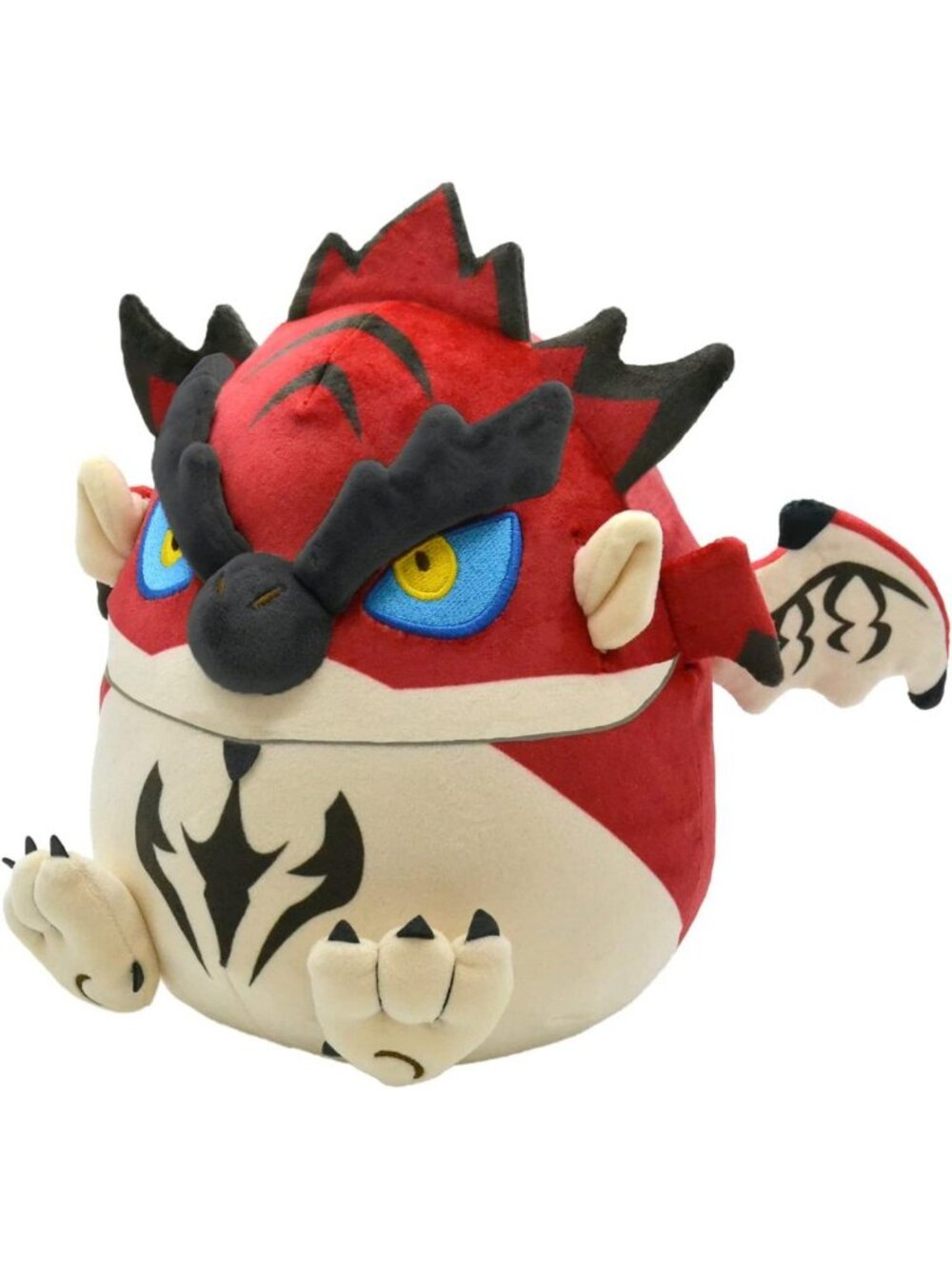 Fluffy Egg-Shaped Monster Hunter Rathalos Plush Toy - Cute Collectible Stuffed